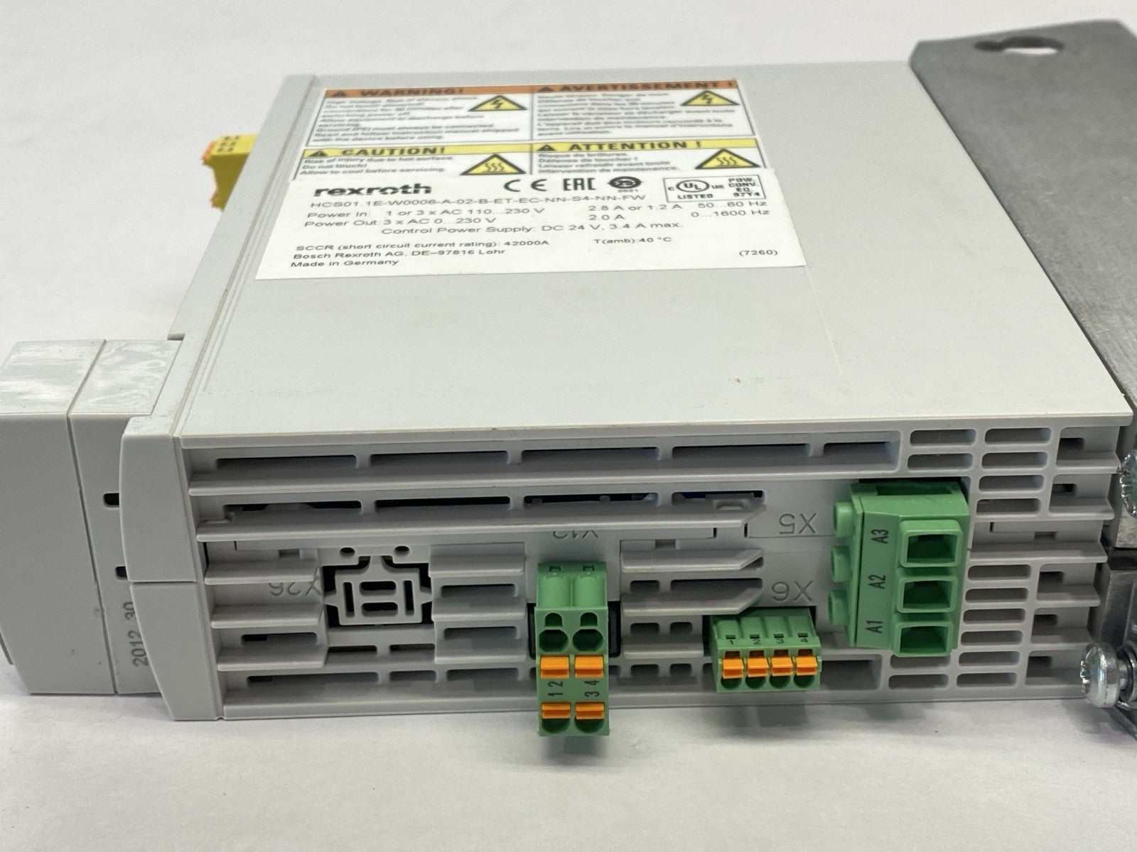 Bosch Rexroth R911344536 Comp. Converter HCS01.1E-W0006-A-02-B-ET-EC-NN-S4-NN-FW - Maverick Industrial Sales