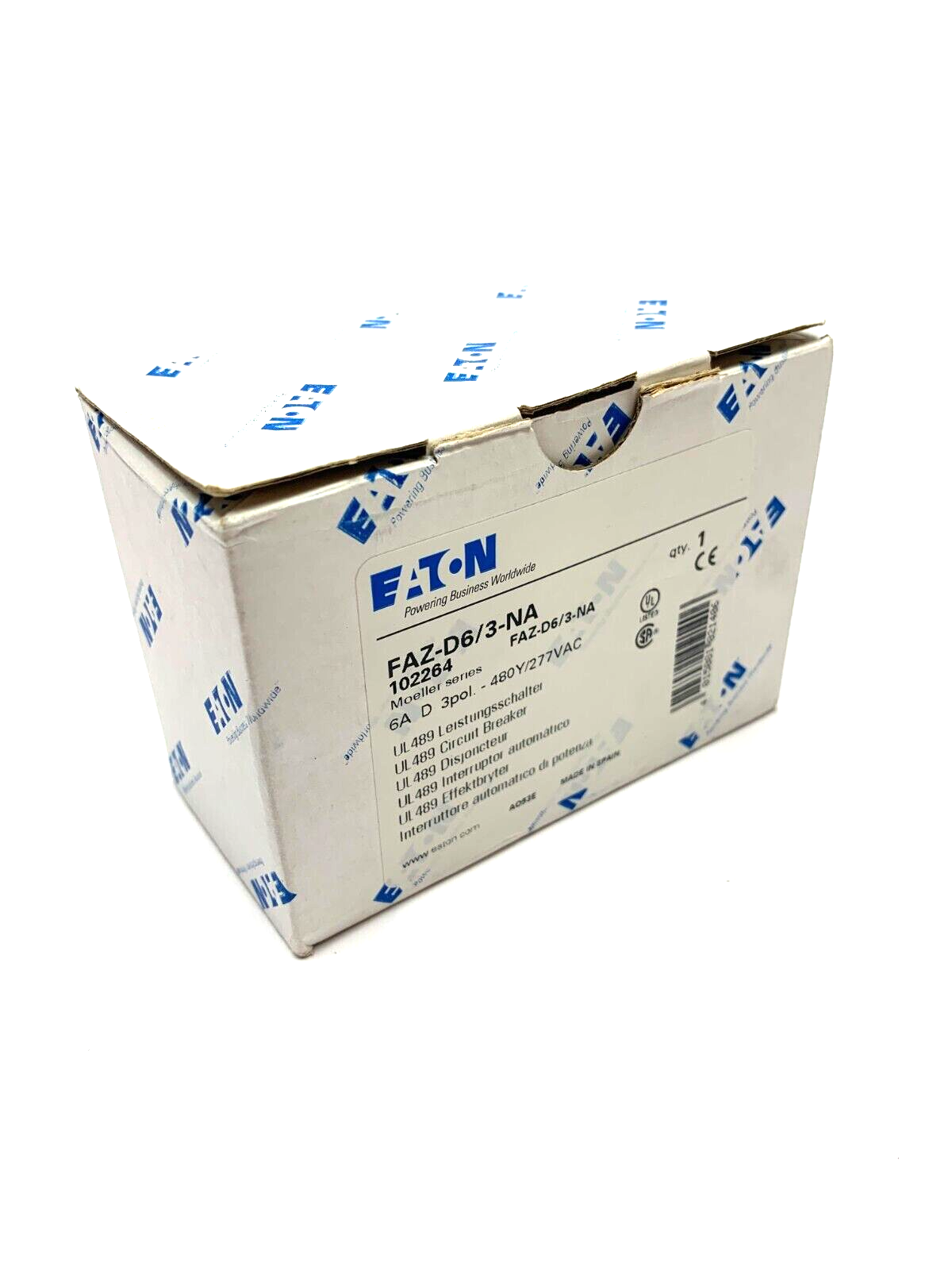 Eaton FAZ-D6/3-NA 3 Pole Circuit Breaker - Maverick Industrial Sales