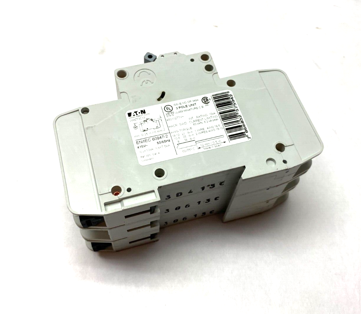Eaton WMZT3C13 Circuit Breaker 3-Pole 13A 480Y/277V - Maverick Industrial Sales