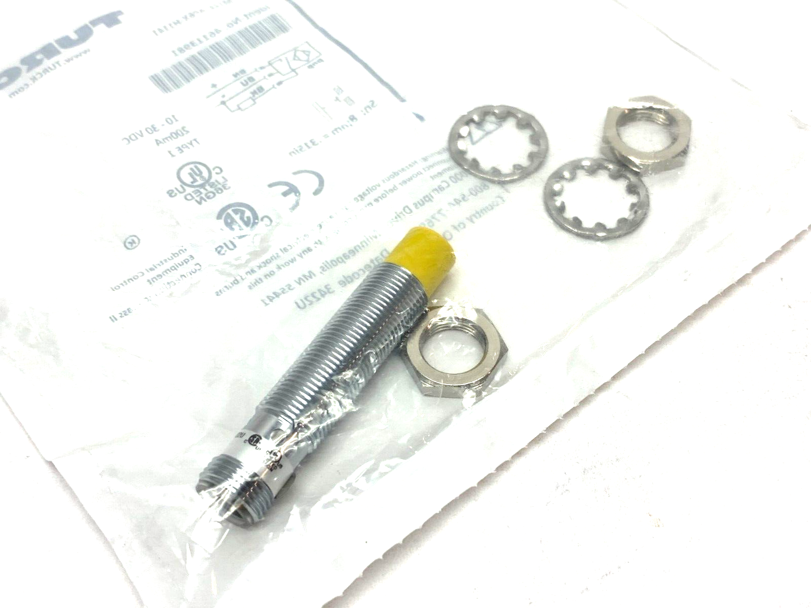 46113981, NI8-M12E-AP6X-H1141 | Turck NI8-M12E-AP6X-H1141 Inductive Proximity Sensor 3-Wire 10-30VDC 46113981 - New - Maverick Industrial Sales