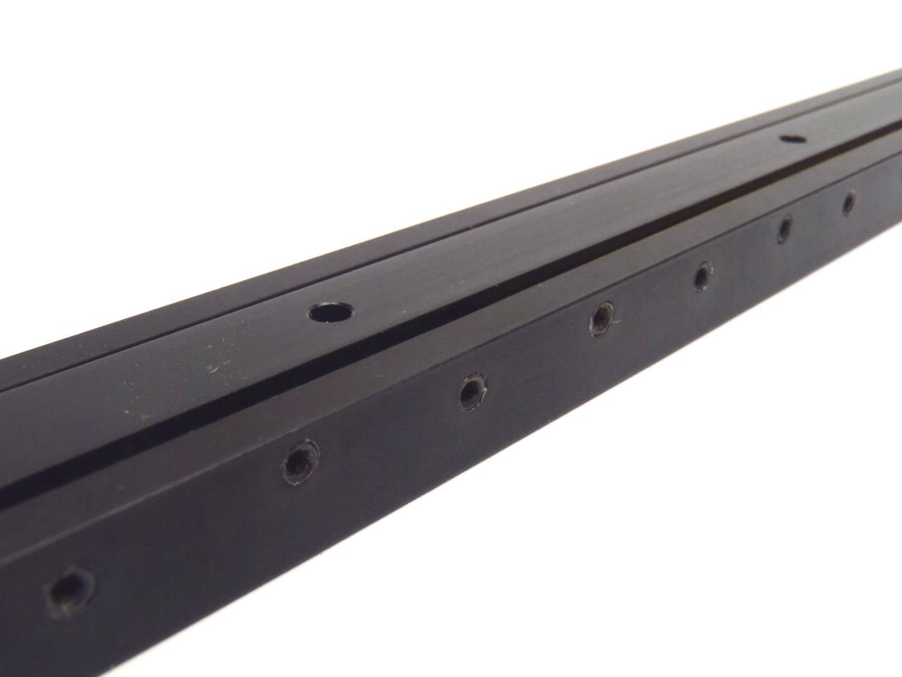 Del-Tron RN-10 Crossed Roller Slide 10" Length 8" Travel Black Anodized - Maverick Industrial Sales