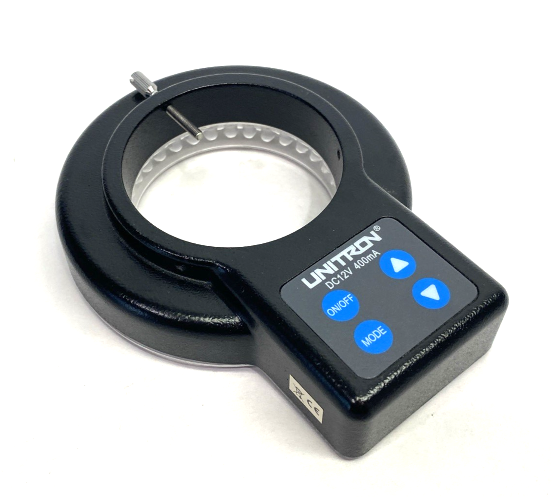 Unitron 15854 Quadrant LED Ring Light 12VDC 400mA MISSING TWO FASTENERS - Maverick Industrial Sales