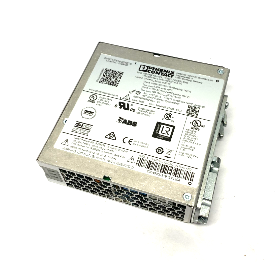 Phoenix Contact QUINT4-PS/1AC/24DC/5 Primary Switched Power Supply 2904600 - Maverick Industrial Sales