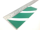 Adhesive Backed Diagonal Stripe Green and White 2 IN X 6 IN Marker, Lot of 100 - Maverick Industrial Sales