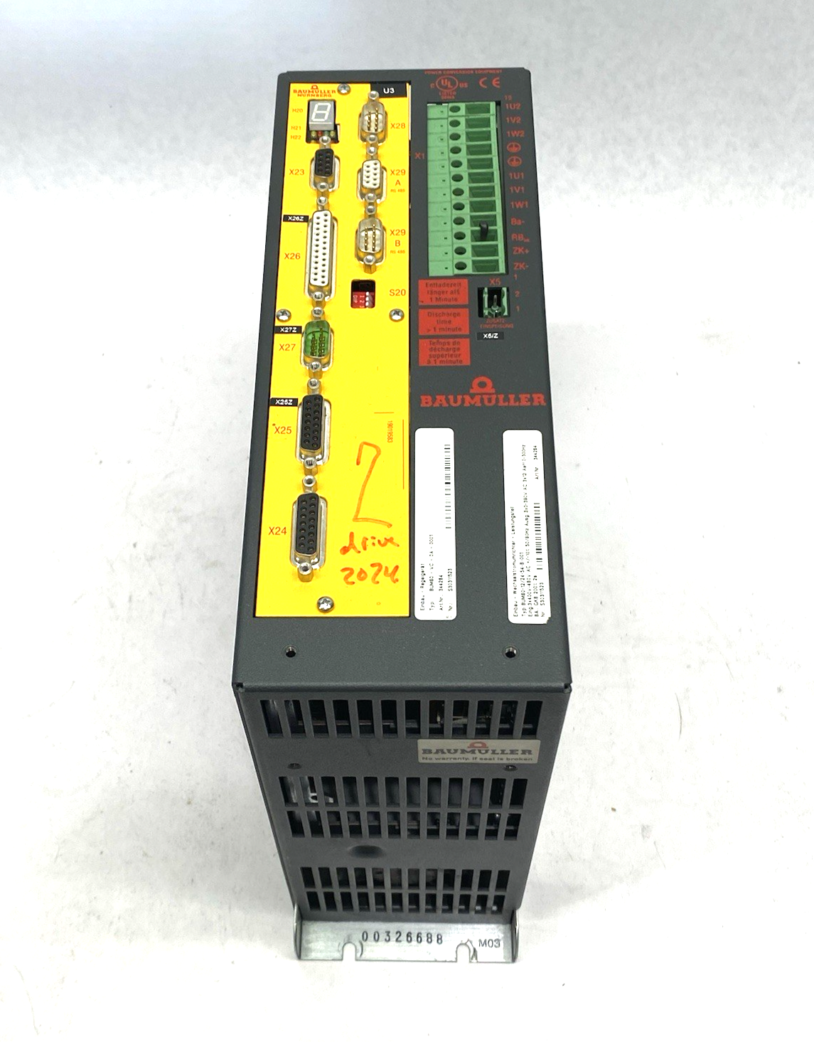 Baumüller BUM60-12/24-54-B-001 Servo Drive 3-Phase BUM60-VC-0A-0001 - Maverick Industrial Sales
