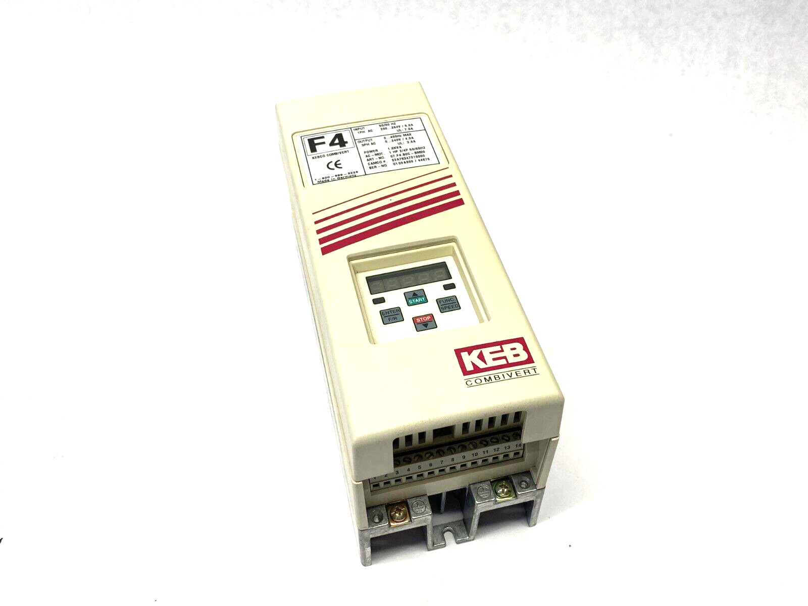 KEB 07.F4.S0C-BM00 Variable AC Frequency Drive 3-Phase Output 92A78347010000 - Maverick Industrial Sales