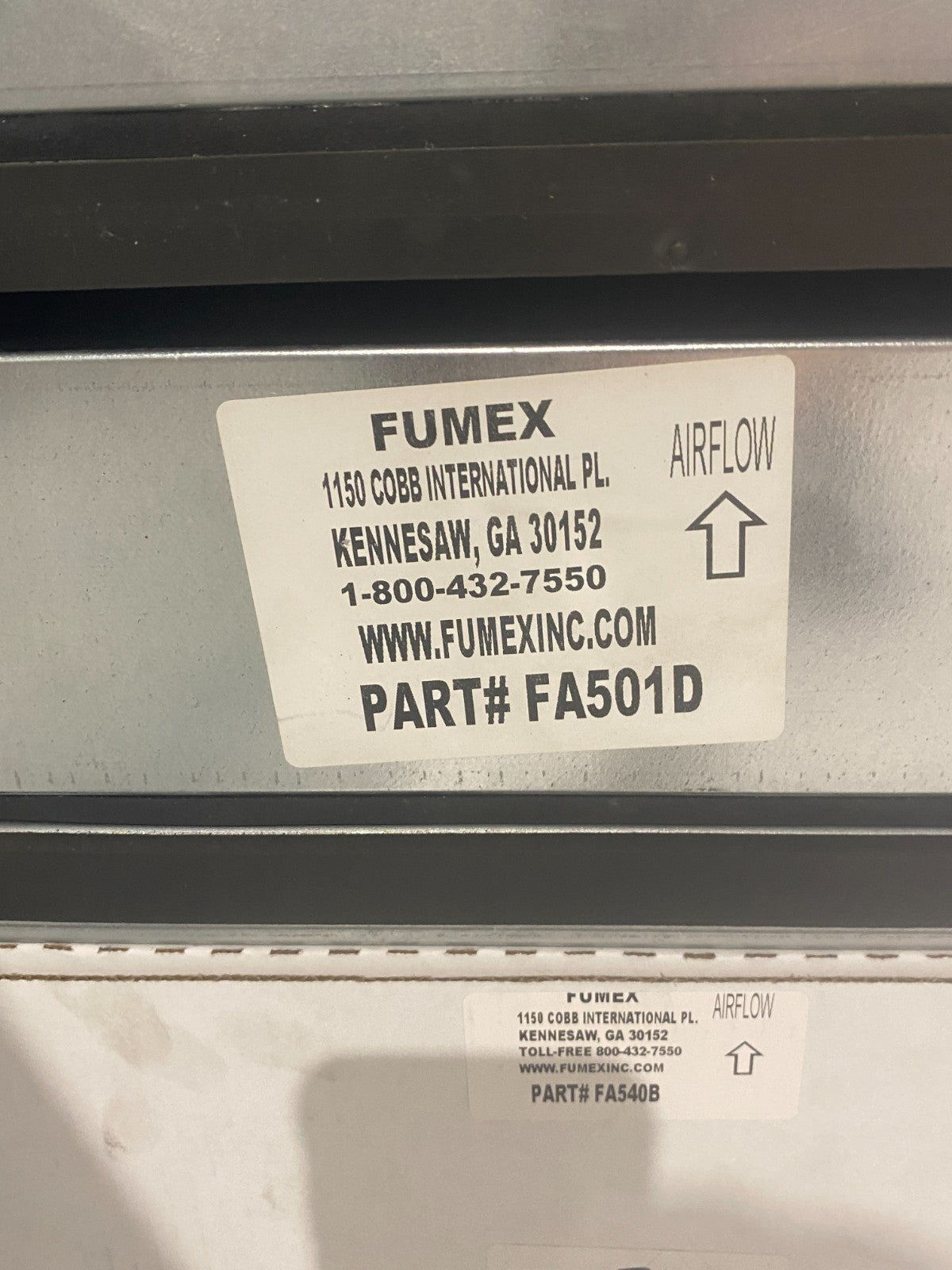 Fumex GS3-500 Air Filtration Fume Extractor Unit USED FILTERS, MISSING ONE WHEEL - Maverick Industrial Sales