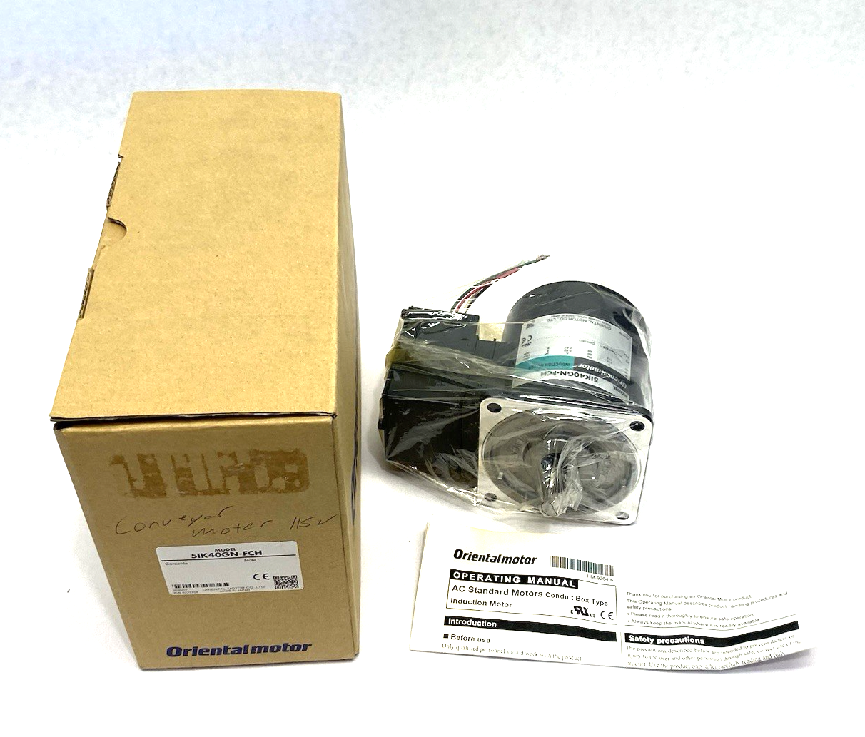 5IK40GN-FCH | Oriental Motor World K Series Pinion Shaft Induction Motor 40W - New – Open box - Maverick Industrial Sales