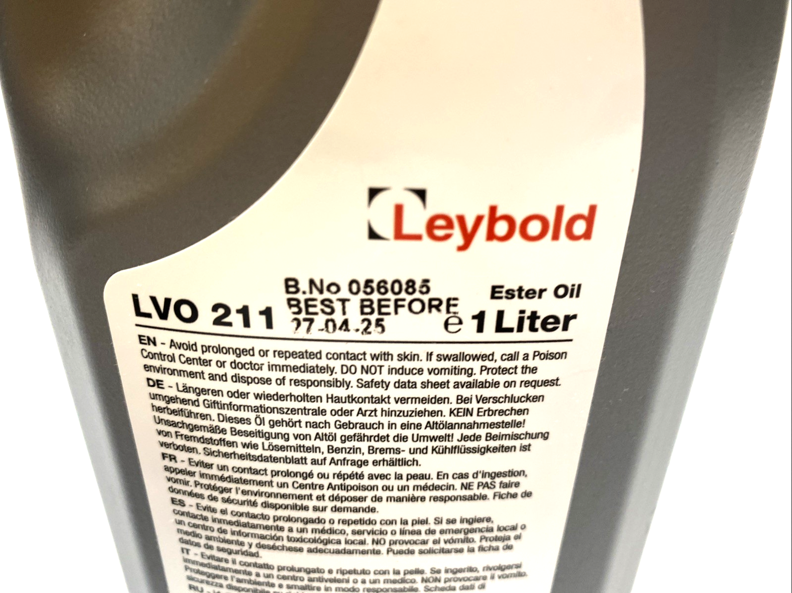 Leybold LVO 211 Ester Oil L21101 - Maverick Industrial Sales