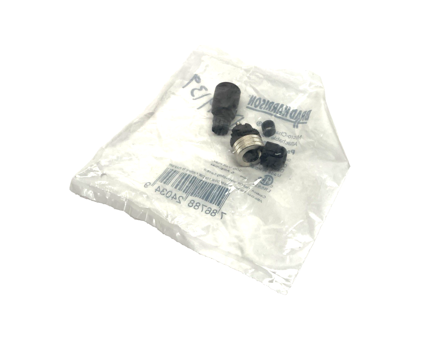 Brad Harrison 8A5000-31 Female M12 5-Pin Micro-Change Attachable Connector PG 7 - Maverick Industrial Sales