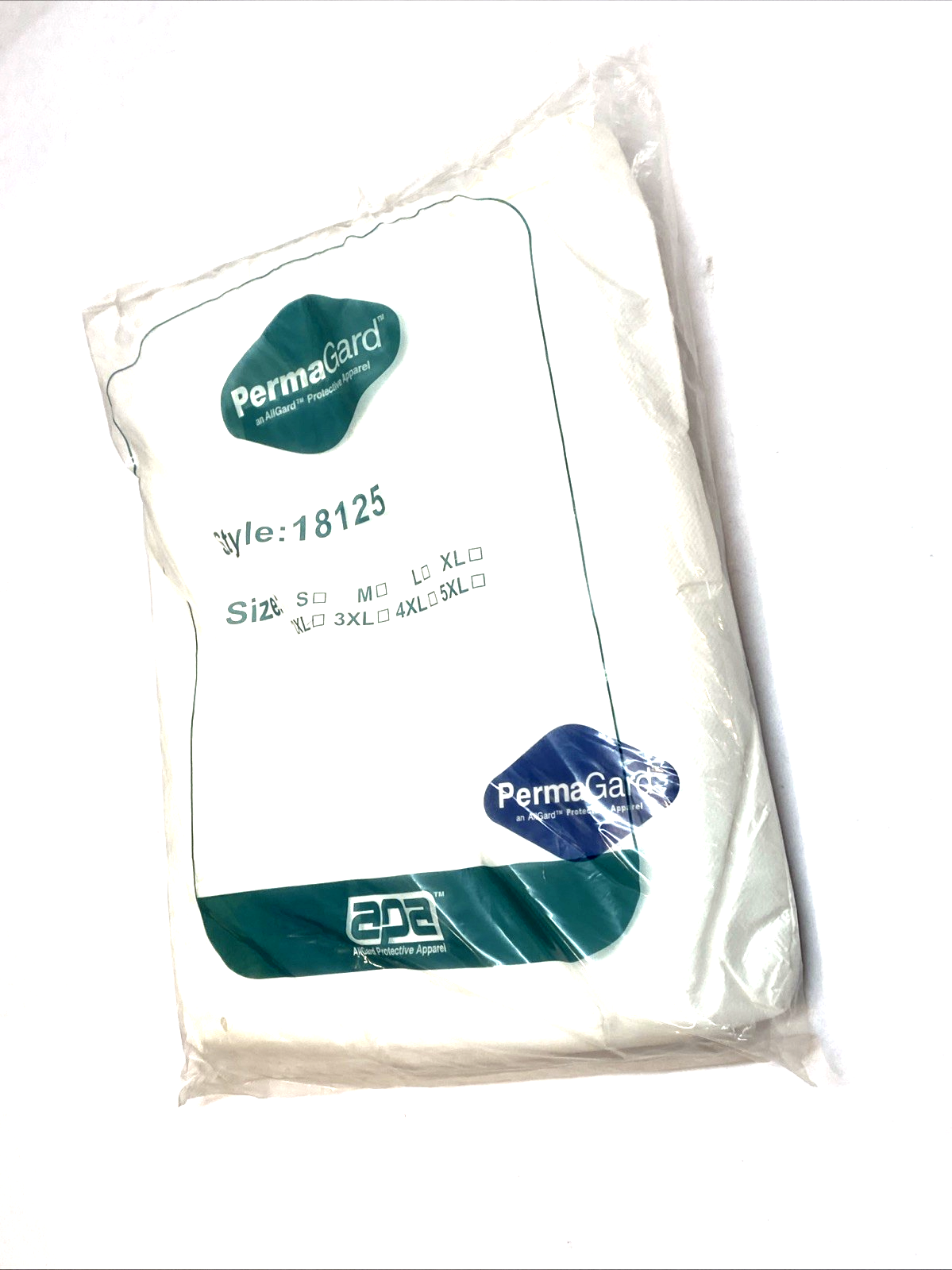 18125 | Permagard White Coverall w/ Elastic Wrist & Ankle 2XL LOT OF 10 - New - Maverick Industrial Sales