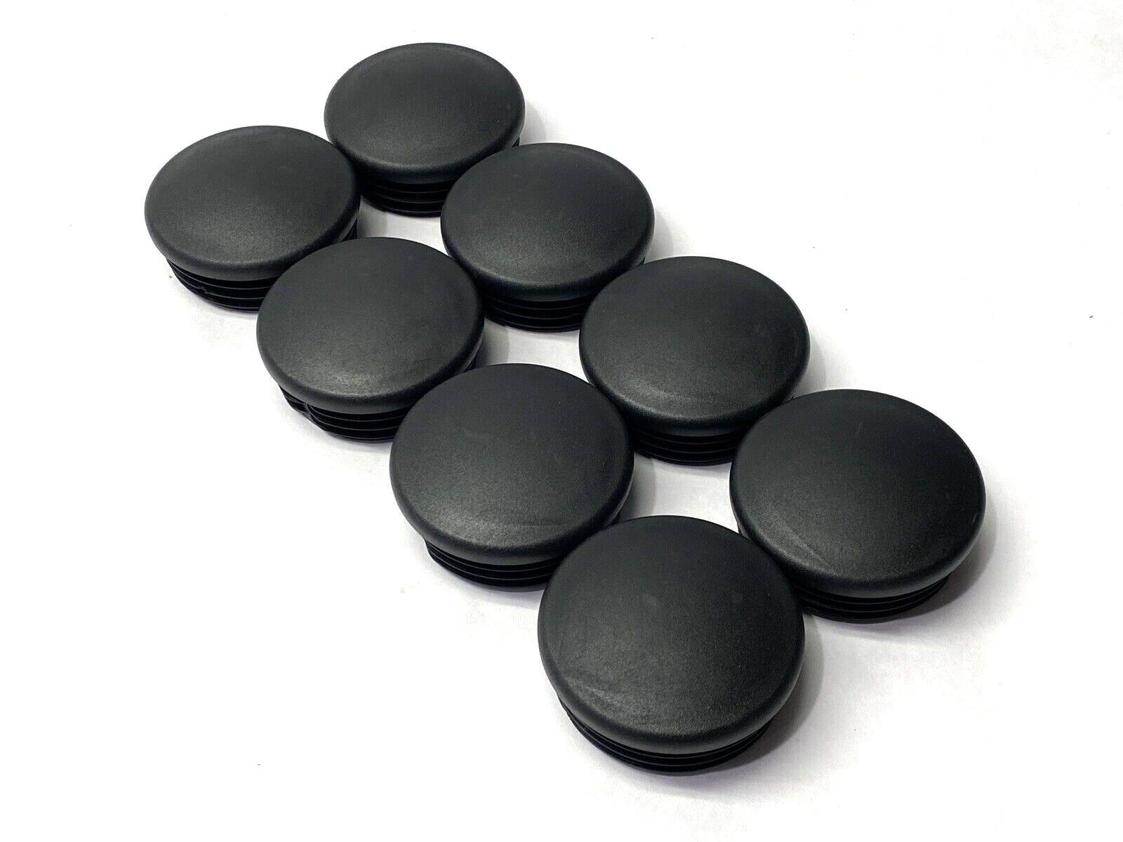 3" OD Round Light Pole Domed Plugs, Fits Hole ID 2.59" to 2.73" LOT OF 8 - Maverick Industrial Sales