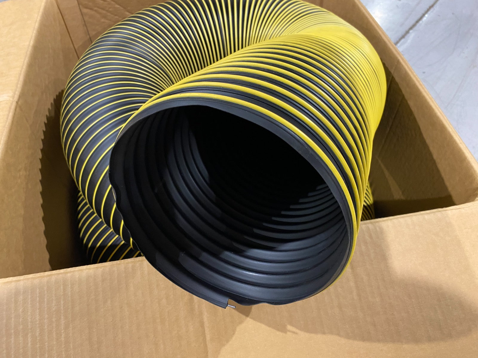 Flexaust 8901080000 Flexible Air Hose 8" ID Exhaust Tubing T-7W, 25 FOOT BOX - Maverick Industrial Sales
