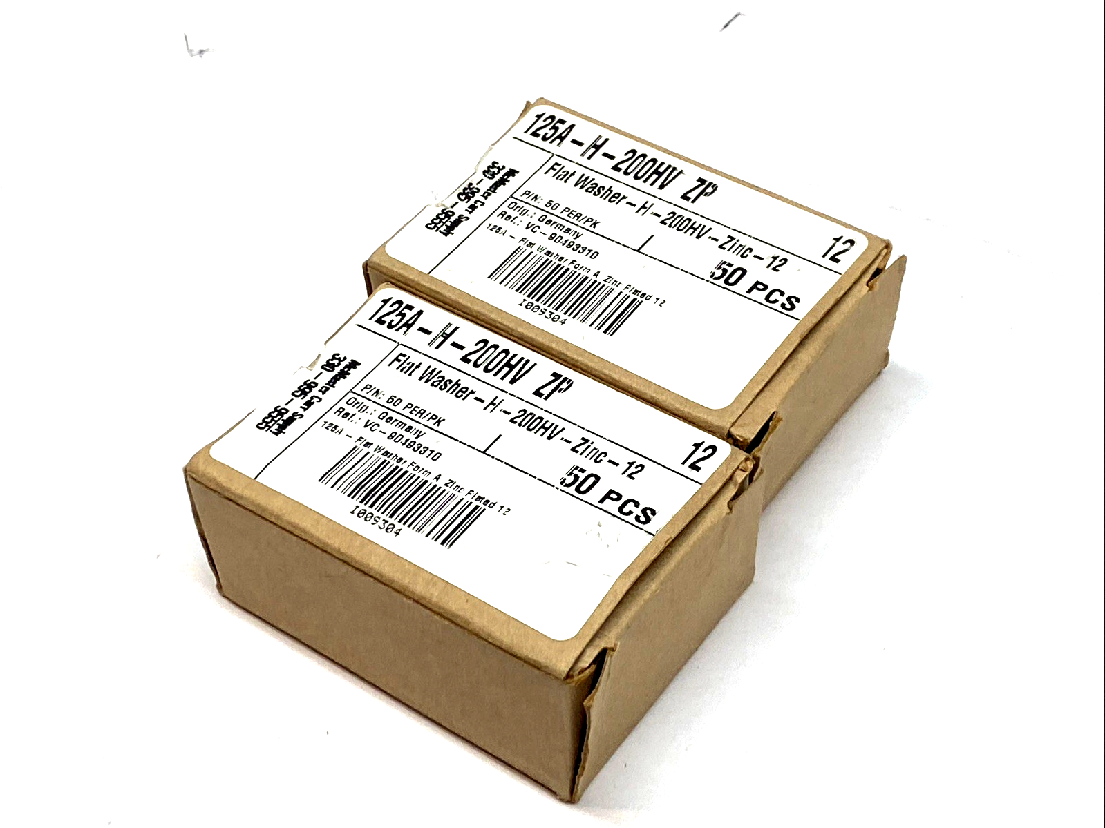 | 125A-H-200HV DIN 125A Hardened Flat Washers 200 HV Steel 100 CT LOT OF 2 - New – Open box - Maverick Industrial Sales