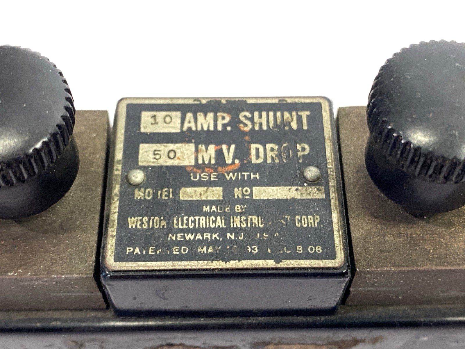 Weston Amp Shunt 10A 50mV Drop - Maverick Industrial Sales