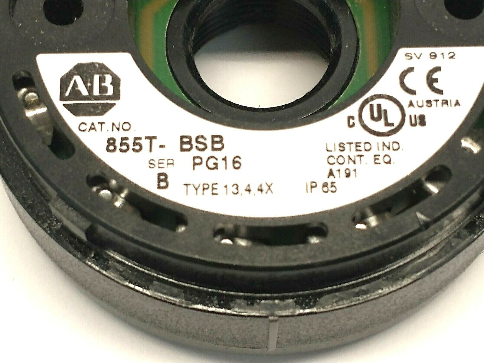 Allen Bradley 855T-BSB Ser B 70mm Stack Light Mounting Base PG16 Conduit Thread - Maverick Industrial Sales
