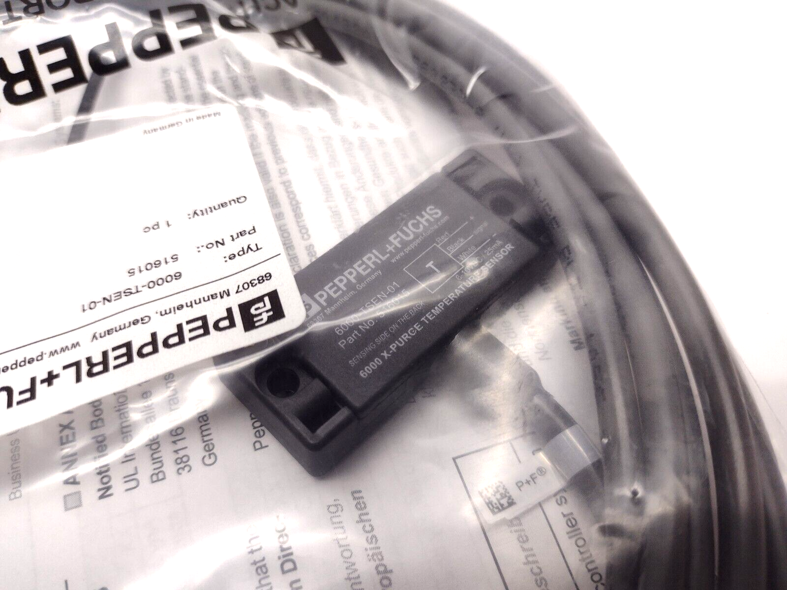 Pepperl+Fuchs 6000-TSEN-01 Temperature Sensor 516015 - New - Maverick Industrial Sales