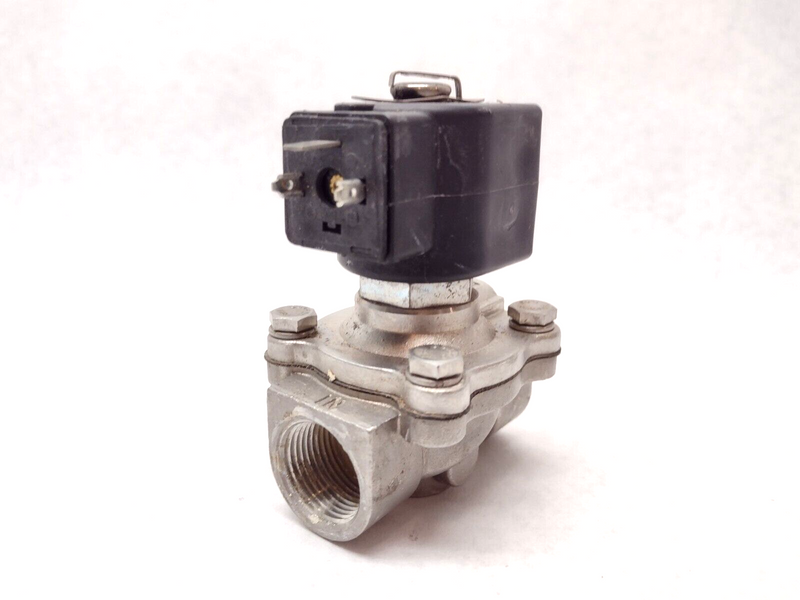 Parker 12F23O6148ACF 3/4" Gold Ring N.O. Pilot Operated Solenoid Valve Stainless - Maverick Industrial Sales