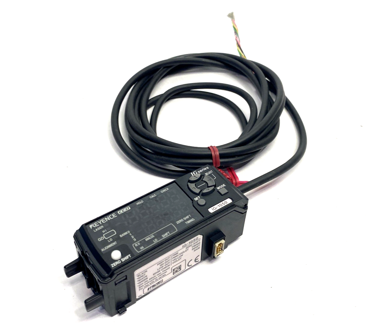 Keyence IG-1050 CCD Laser Micrometer Amplifier Unit, MISSING COVER - Maverick Industrial Sales