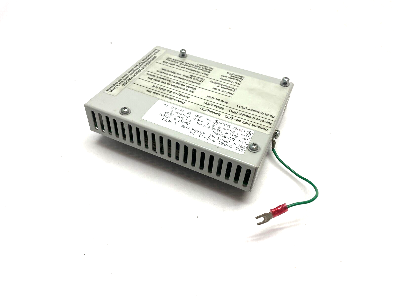 Total Control Products QPJ-ABD-201 Data Highway Quickpanel 145mA @5VDC - Used - Maverick Industrial Sales