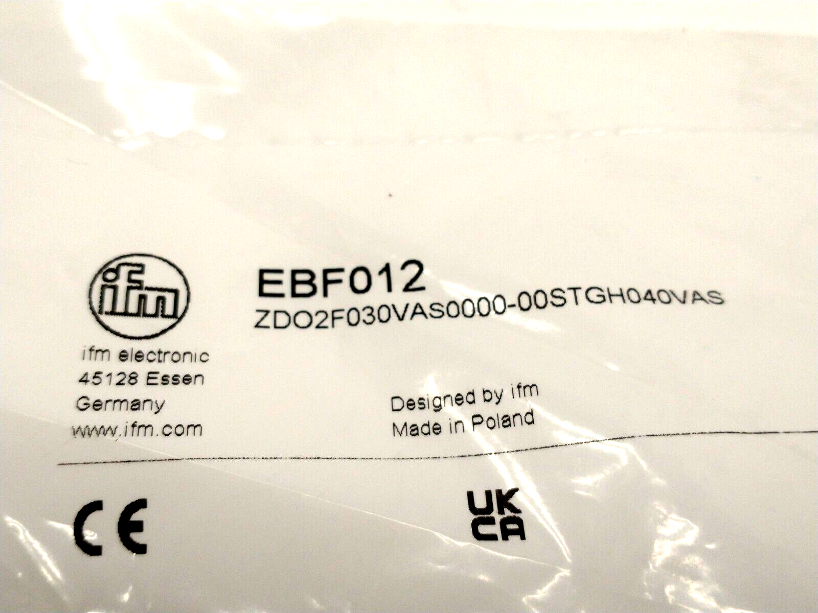 ZDO2F030VAS0000-00STGH040VAS, EBF012 | IFM EBF012 Y/T Splitter Connector M12 To M8 ZDO2F030VAS0000-00STGH040VAS - New - Maverick Industrial Sales