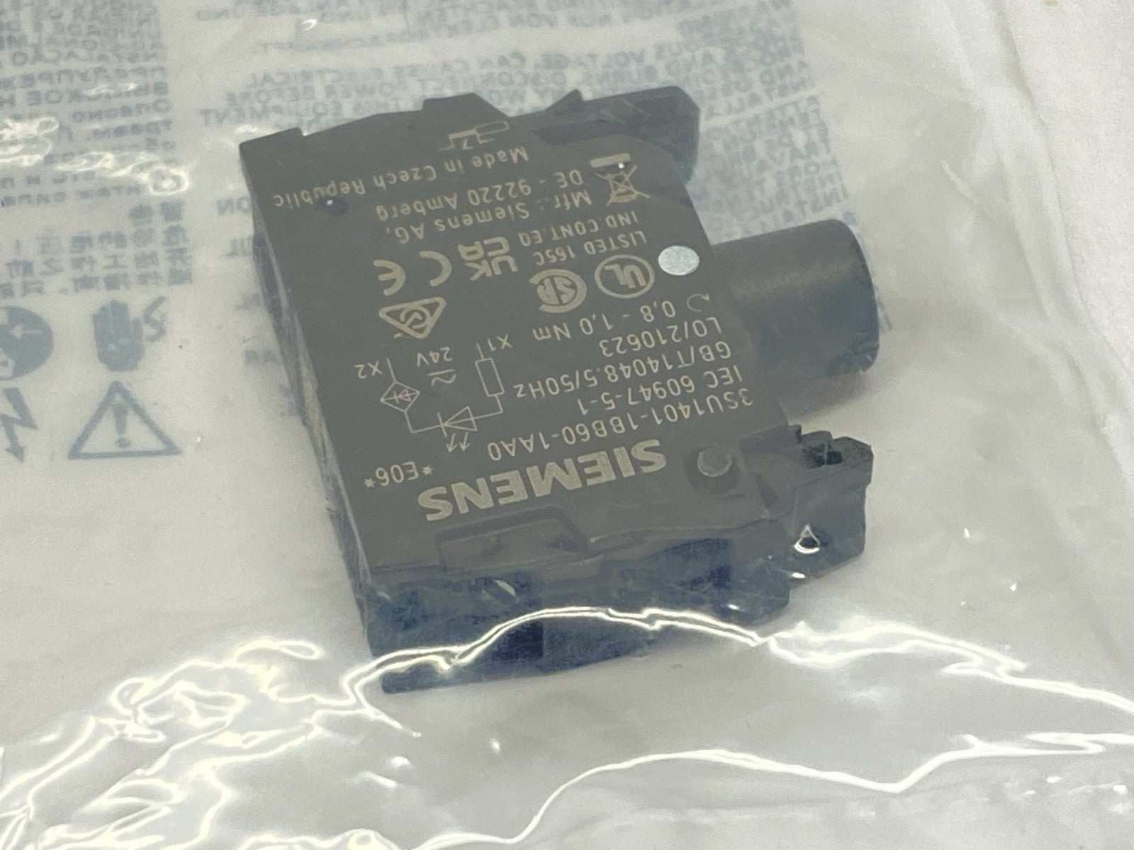 3SU1401-1BB60-1AA0 | Siemens LED Module White for Front Plate Mounting 24V - New - Maverick Industrial Sales