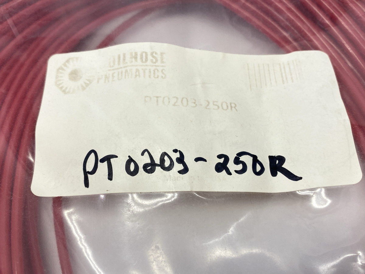 Coilhose PT0203-250R Red Tubing, PUR, 0.031" Thick, 1/8" OD x 1/16" ID x 250' - Maverick Industrial Sales