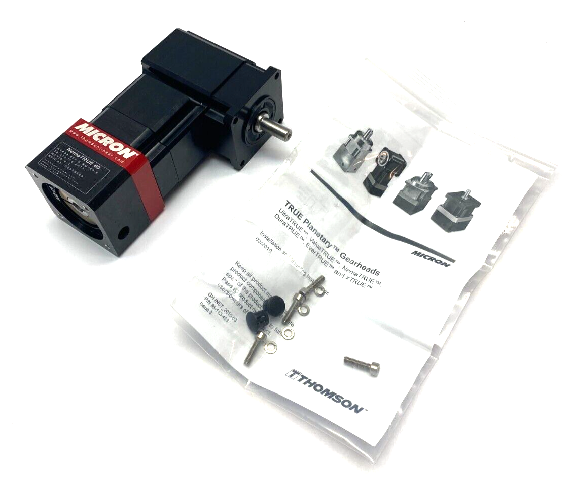 Thomson Linear NTR23-006-0-RM060-6 NemaTRUE 60 Gearhead 6:1 Ratio Size 23 Right - Maverick Industrial Sales