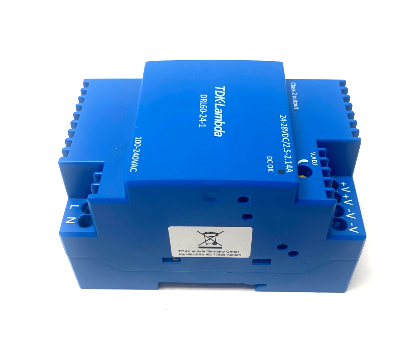 TDK-Lambda DRL60-24-1 Power Supply Module, Rail Mounted - Maverick Industrial Sales