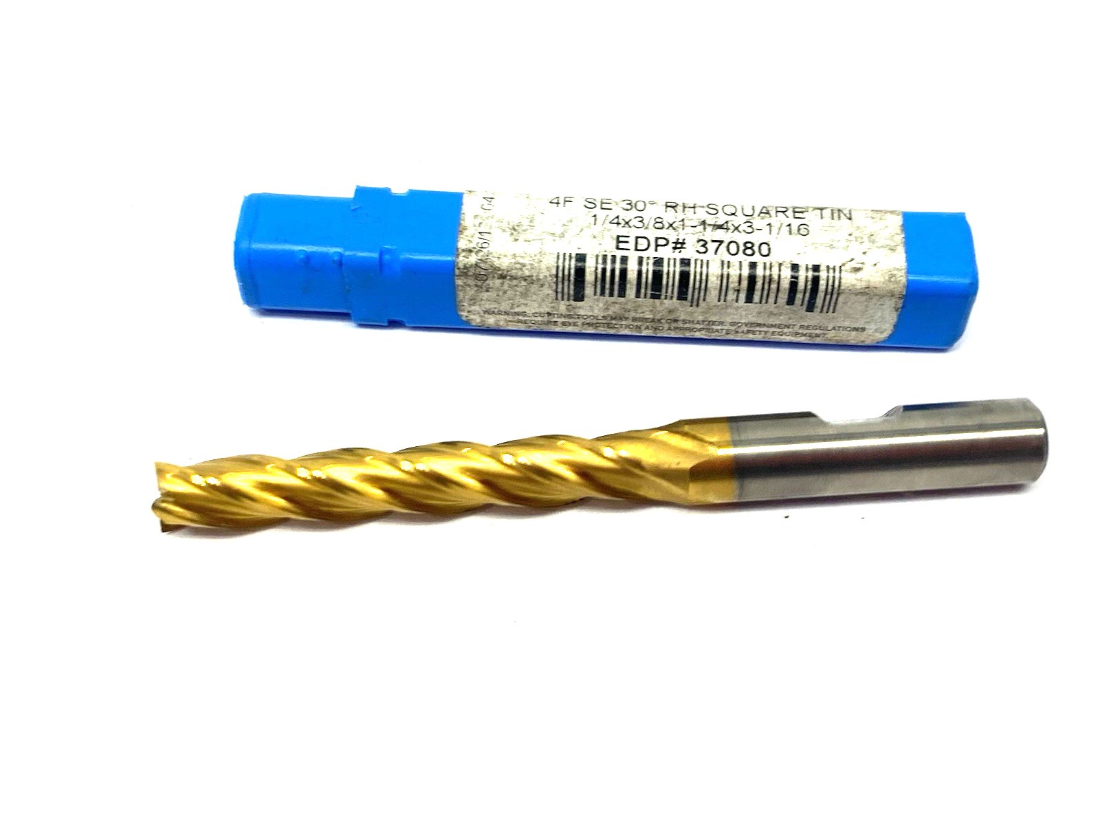37080 | Niagara Cutter Square End Mill 4-Flute SE 30° 1/4 x 3/8 x 1-1/4 x 3-1/16 - New – Open box - Maverick Industrial Sales