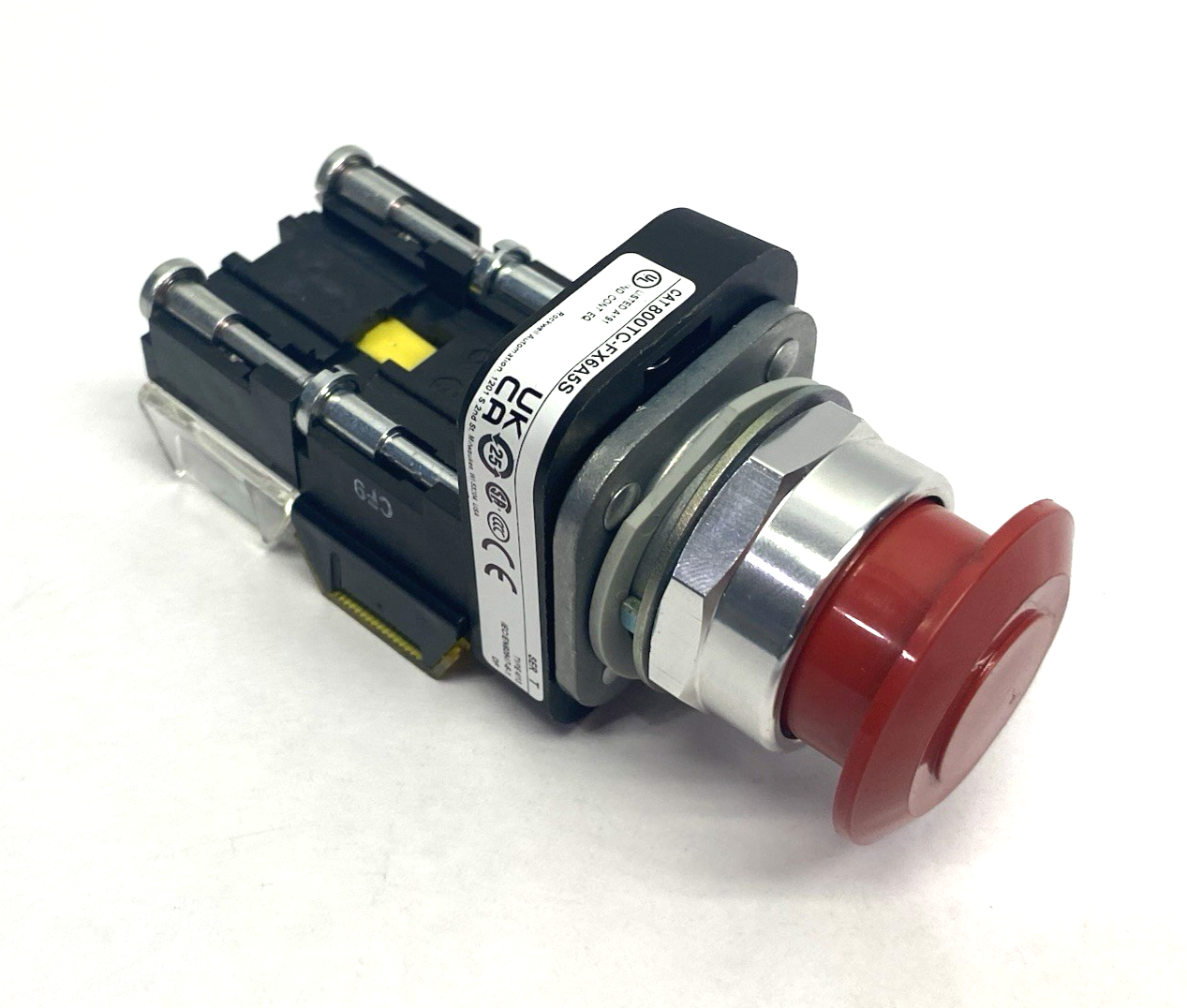 800TC-FX6A5S | Allen Bradley Ser. T Push-Pull Emergency Stop Button Mush Head - Used - Maverick Industrial Sales