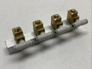 Pneumatic Manifold 4-Port w/ 6mm OD Tube Fittings - Maverick Industrial Sales