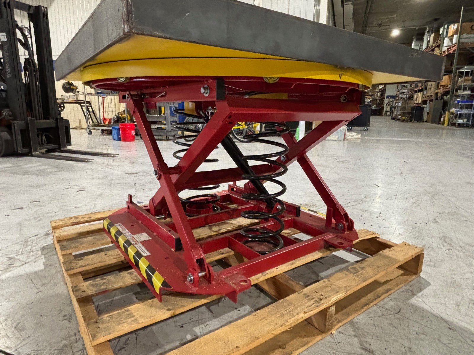 Southworth CPQ49030 Scissor Lift Table, Hydraulic Spring Pallet Positioner 45x45 - Maverick Industrial Sales