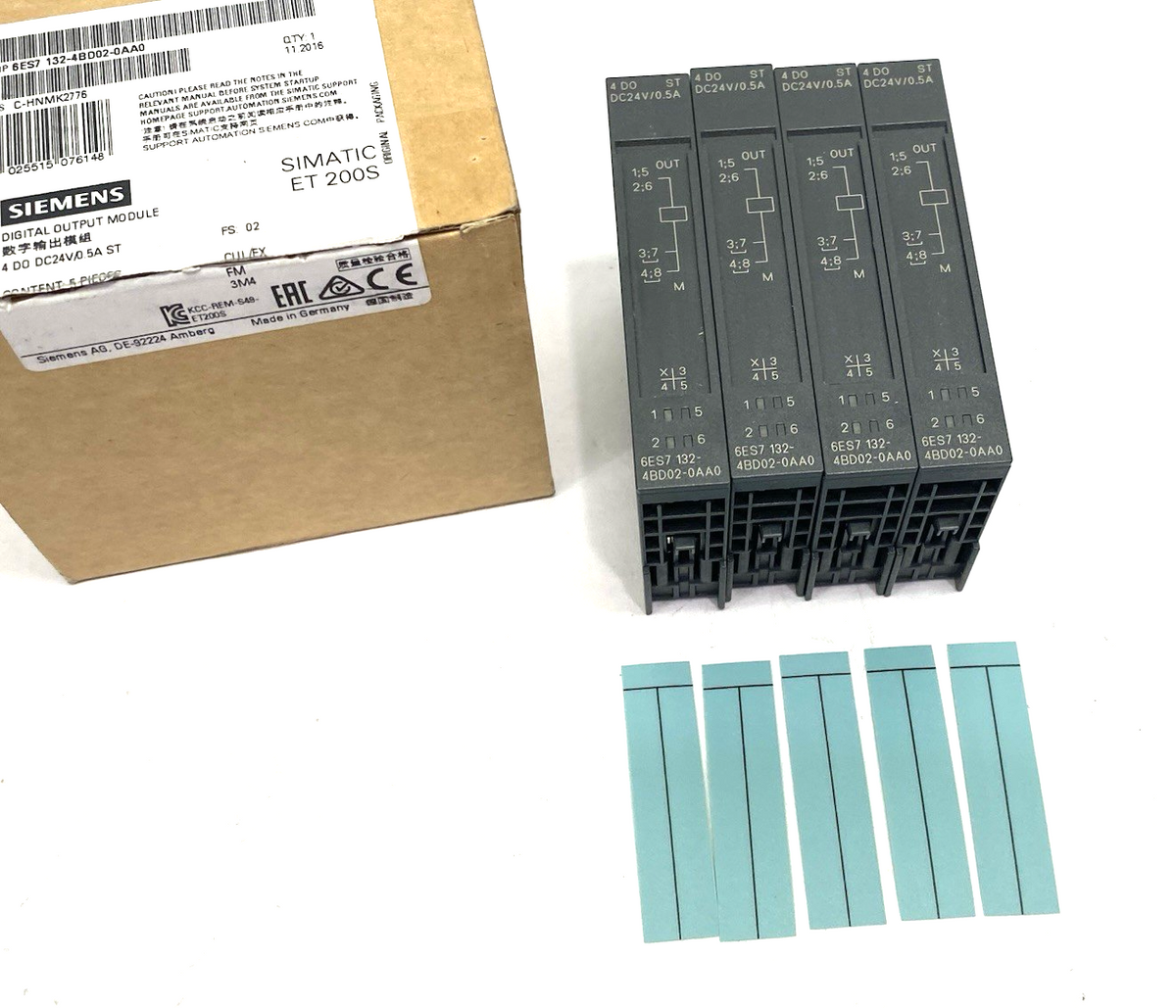 6ES7132-4BD02-0AA0 | Siemens SIMATIC DP ET200S Ele. Module 4 DO Standard, BOX OF 4 - New – Open box - Maverick Industrial Sales