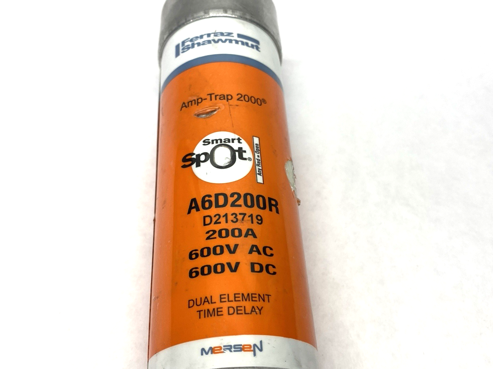 Mersen Ferraz Shawmut A6D200R Dual Element Time Delay Fuse 600V 200A - Maverick Industrial Sales