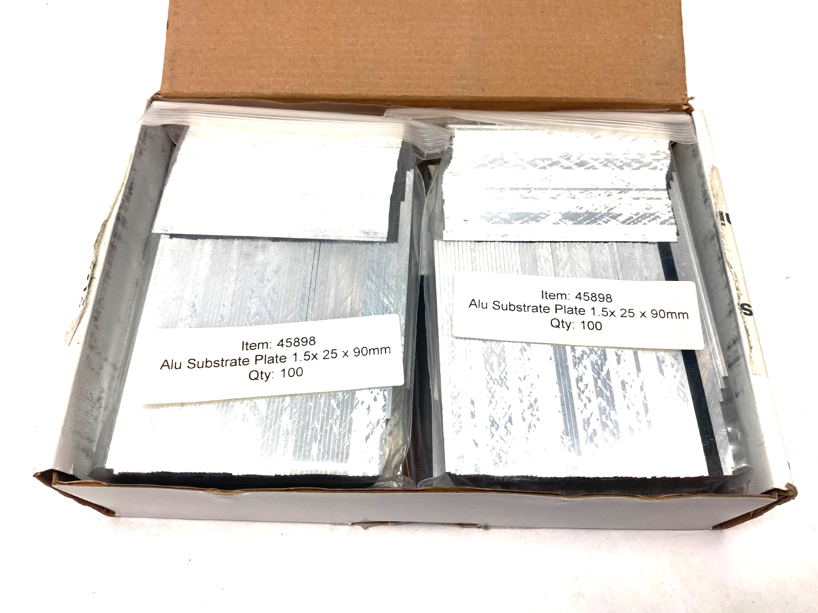 Hesse 45898 Aluminum Substrate Plate 1.5 x 25 x 90mm BOX OF 400 - Maverick Industrial Sales