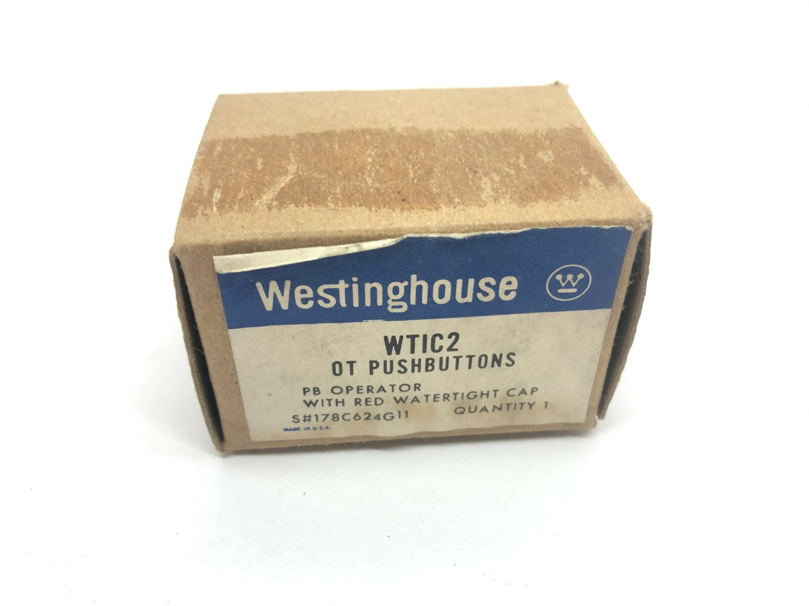 Westinghouse WTIC2 OT Pushbutton PB Operator w/ Watertight Red Cap - Maverick Industrial Sales