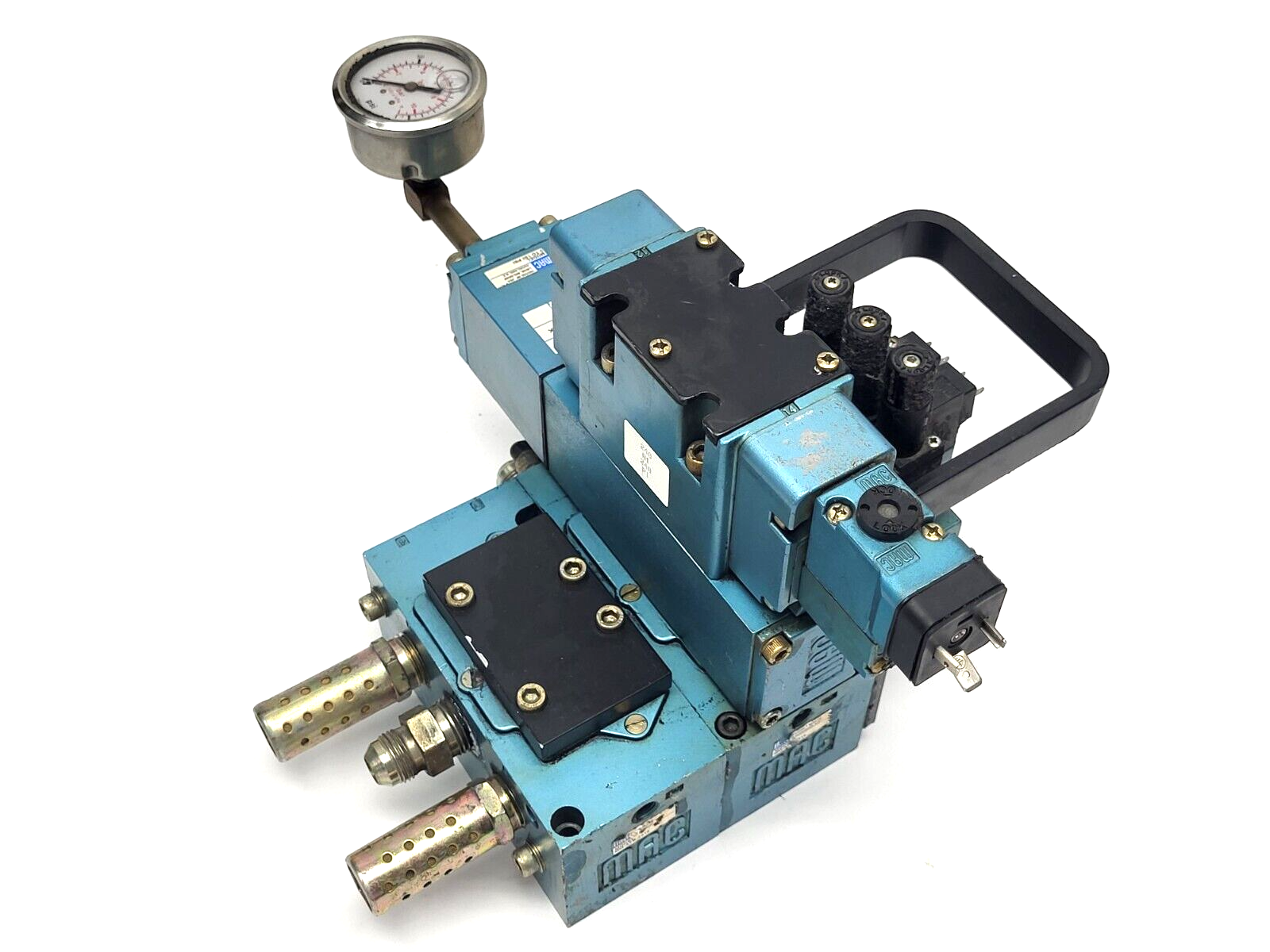 MAC Valves MM-A2B-231 Manifold w/ MV-A2B-A141-PM-6111JC9 Solenoid Valve - Maverick Industrial Sales