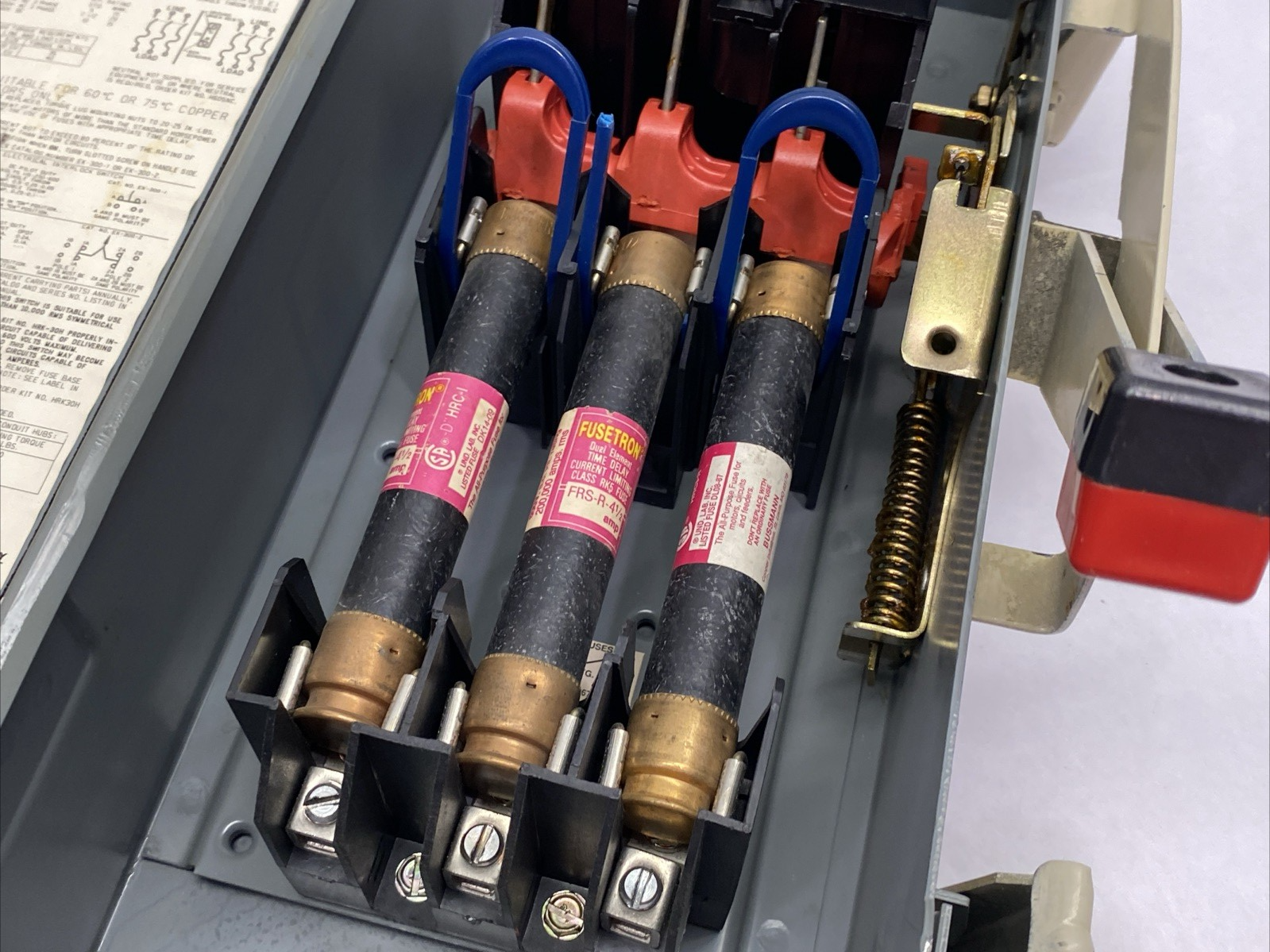 H361A | Schneider Square D Safety Switch, Heavy duty, Fusible, 30A 3-Pole 20HP - Used - Maverick Industrial Sales