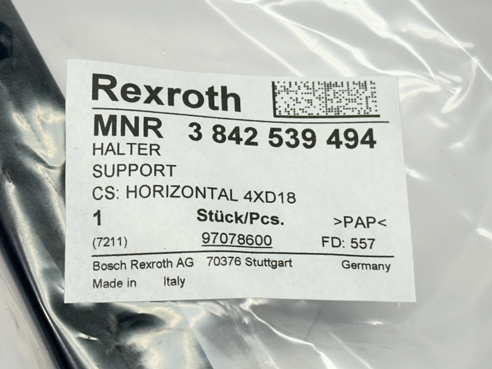 Bosch Rexroth 3842539494 Guide Rail Bracket 4 Position - Maverick Industrial Sales