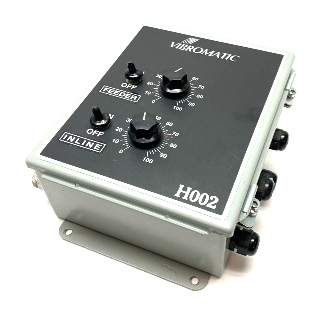 H002 | Vibromatic Incline/Feeder Controller for Vibrating Bowl Feeder, Adjustable - Used - Maverick Industrial Sales