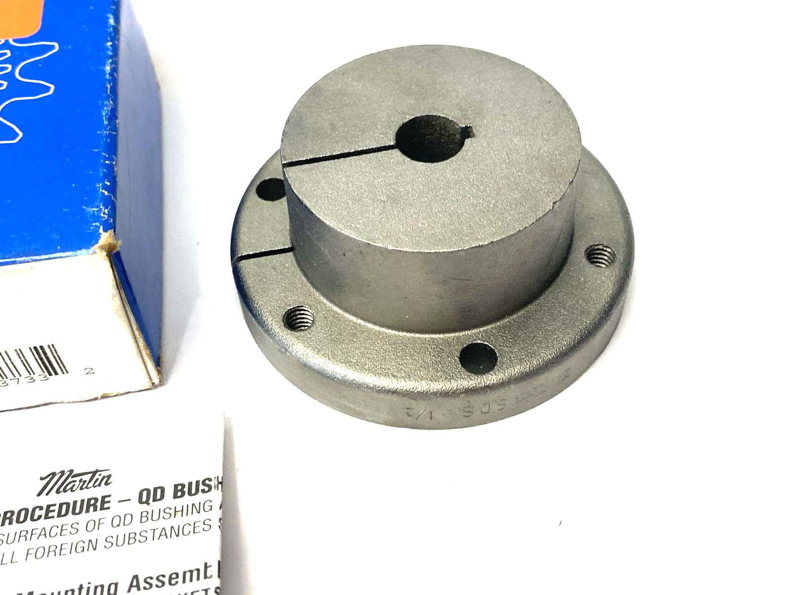Martin SDS 1/2 Quick Disconnect Bushing 0.5000 in Bore, 3.187 in Flg OD - Maverick Industrial Sales