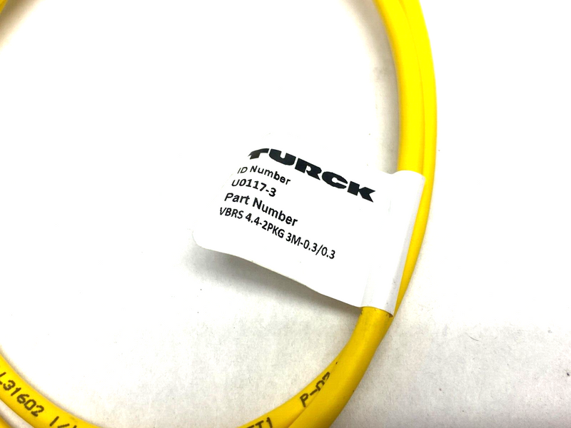 Turck VBRS 4.4-2PKG 3M-0.3/0.3 Molded Twin-Junction Cordset U0117-3 - Maverick Industrial Sales