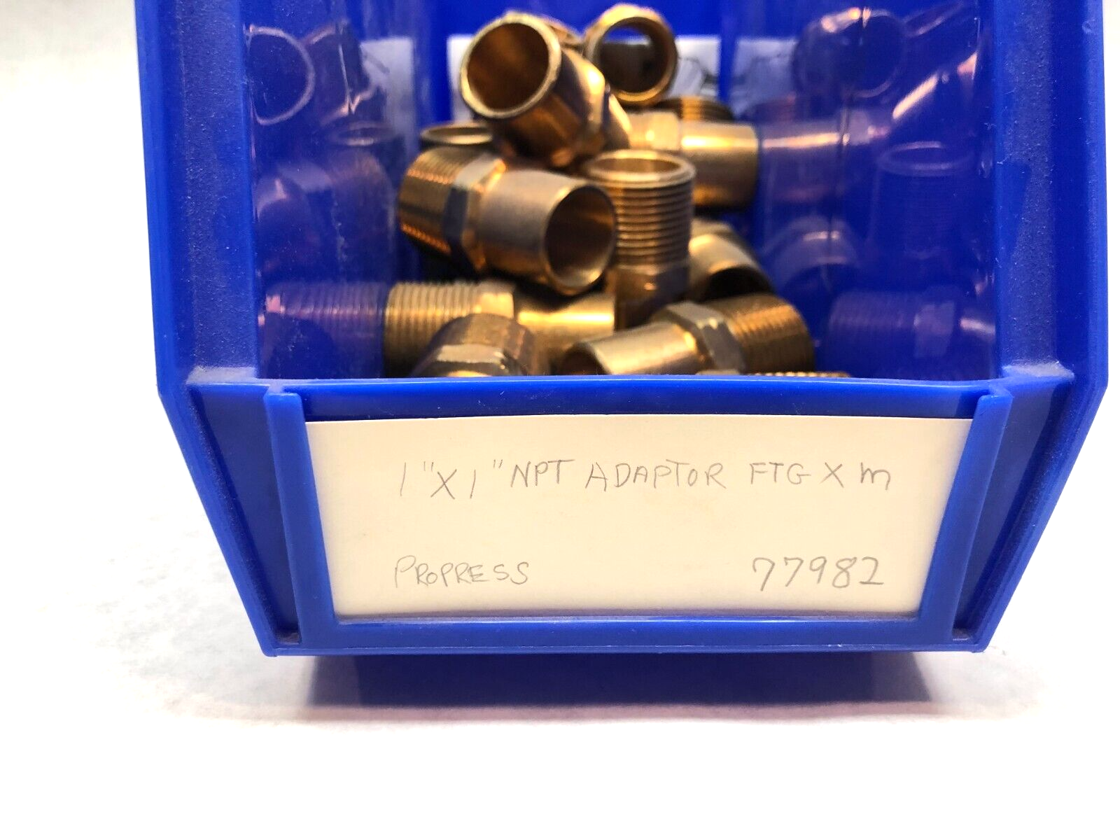 Viega 77982 ProPress Adapter Fitting, 1" x 1" NPT, FTG x M Male, Rigid, Bronze - Maverick Industrial Sales