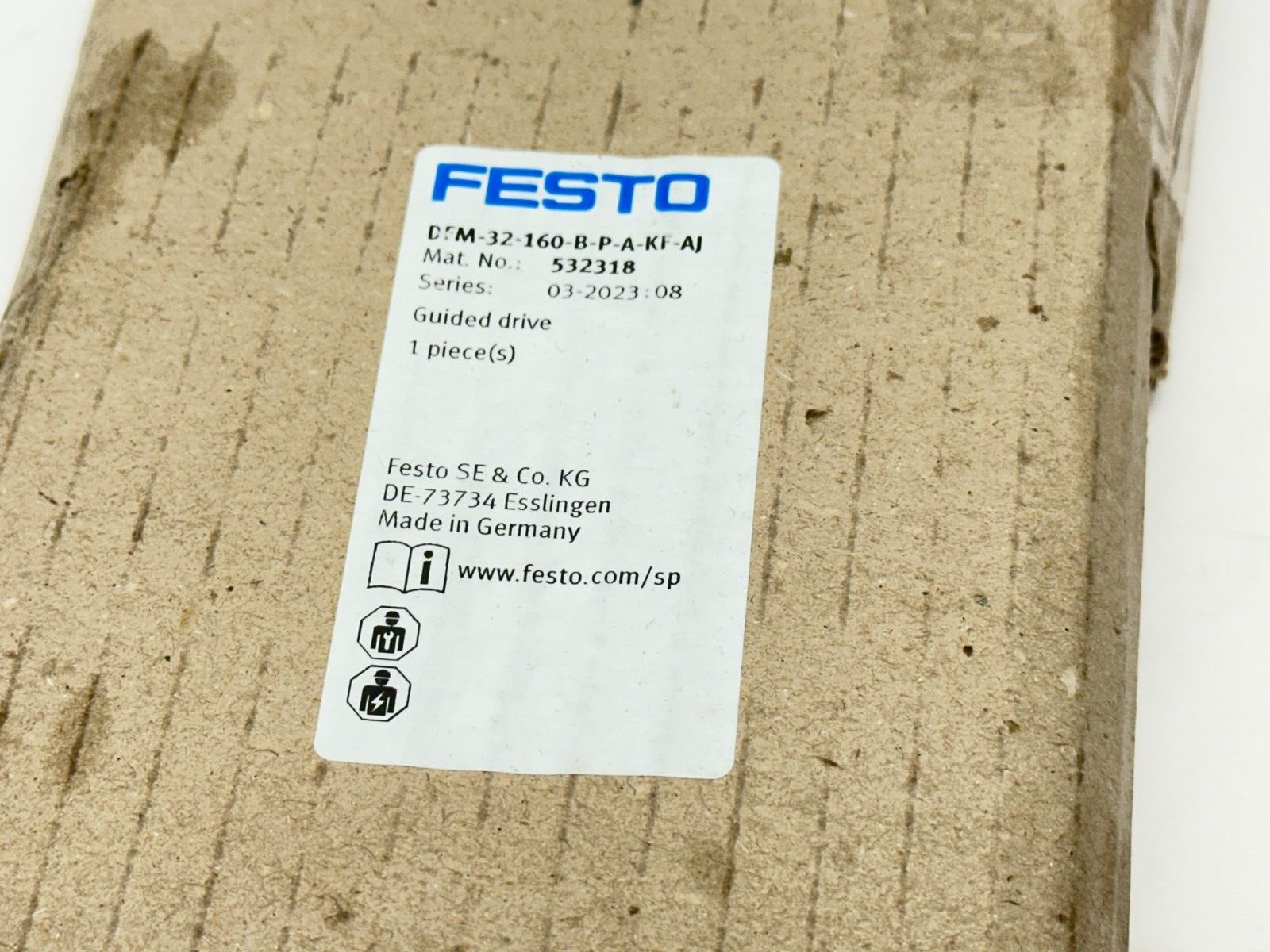 Festo DFM-32-160-B-P-A-KF-AJ Pneumatic Guided Drive 160mm Stroke 532318 - Maverick Industrial Sales