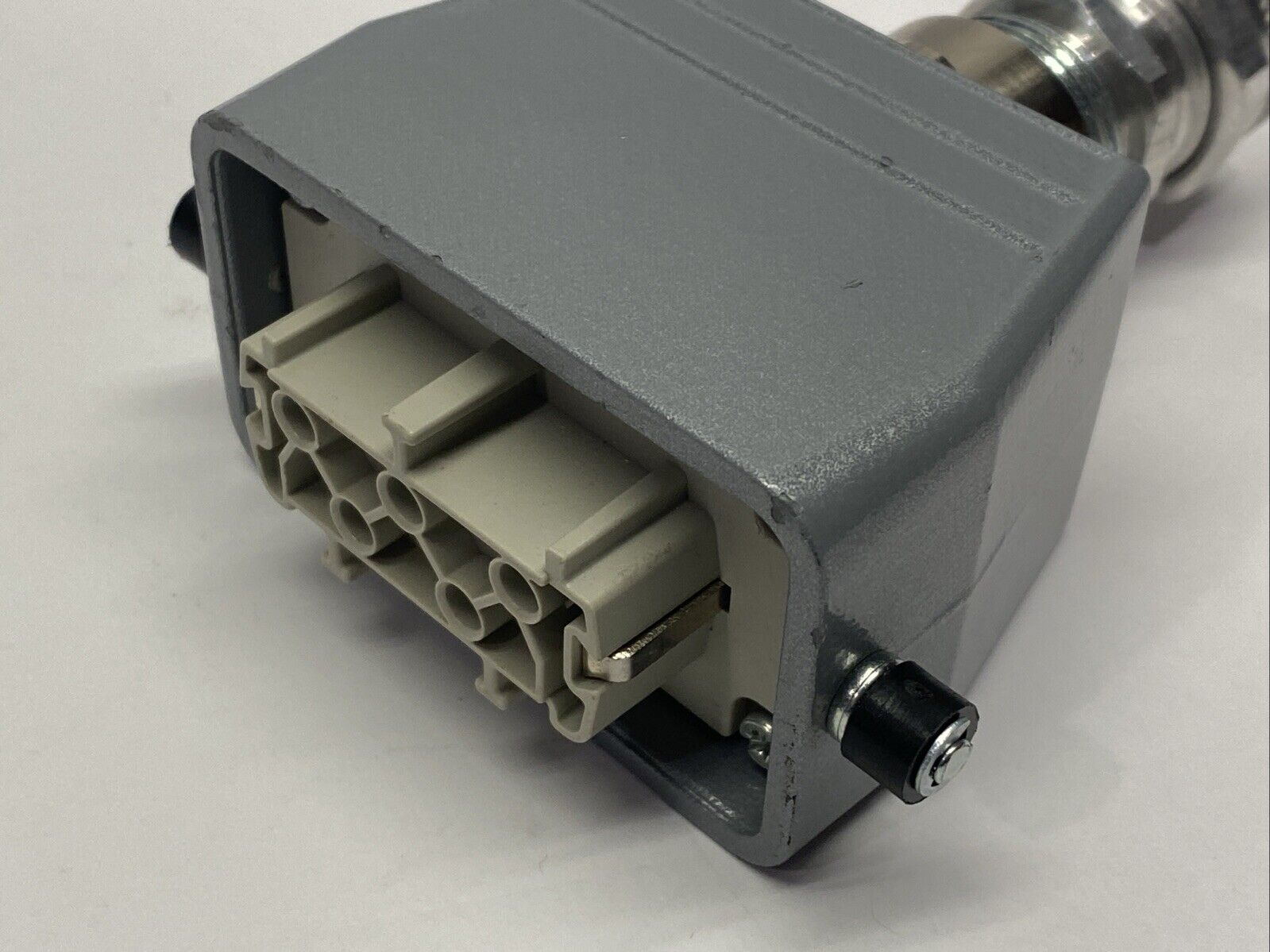 Lapp Group 10193000 Epic Power Connector H-BE 10 BS DR 16A 500V W/ Hood - Used - Maverick Industrial Sales