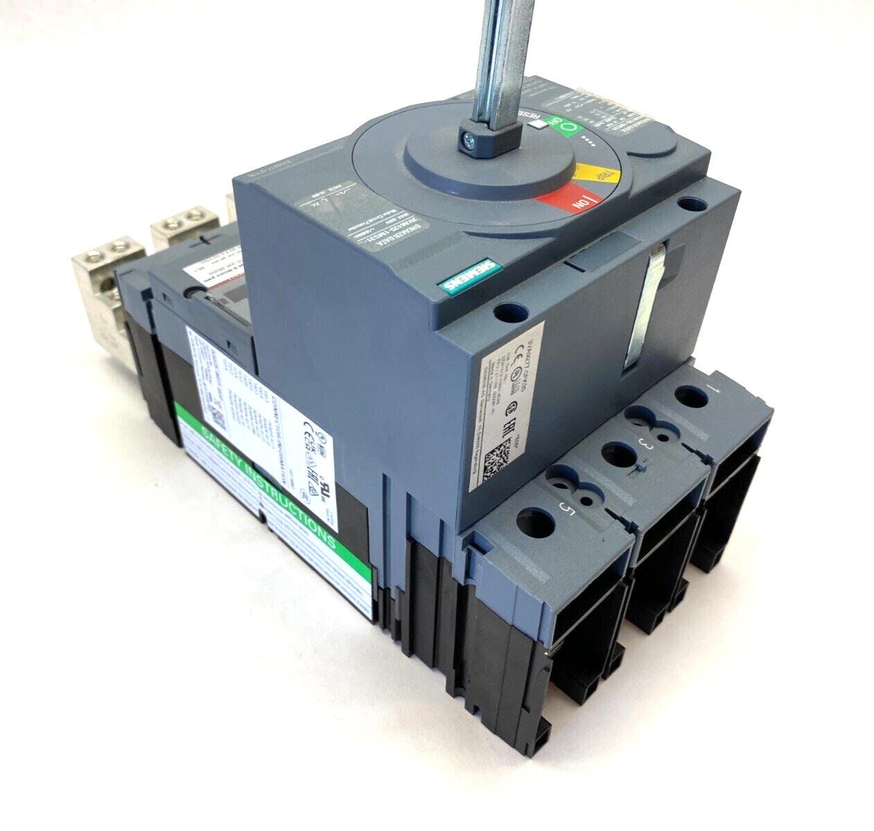 Siemens 3VA6125-1MS31-0AA0 Molded Case Circuit Breaker 3-Pole 3ZW1012-1VA20-0AA0 - Maverick Industrial Sales