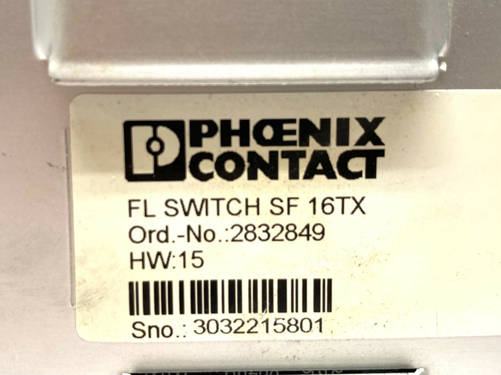 2832849 | Phoenix Contact FL Switch SF 16TX Ethernet Module - For parts or not working - Maverick Industrial Sales