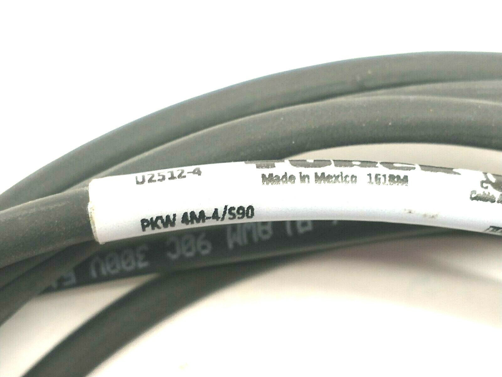 Turck PKW 4M-4/S90 Actuator And Sensor Cordset M8 Female Right Angle Connector - Maverick Industrial Sales