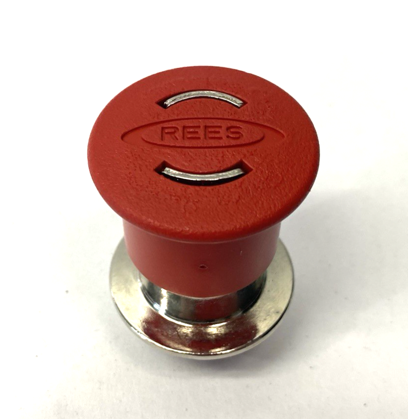 22102-102 | Rees Lockable Maintained E-Stop Operator Pushbutton, BUTTON ONLY - New – Open box - Maverick Industrial Sales